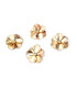 Metallic flower with rhinestones 3 cm diameter