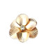 Flor metálica com strass de 3 cm de diâmetro