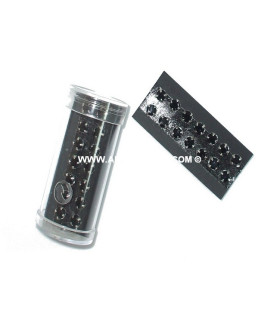Botón Joya Strass Cristal 5 Mm. Negro 5 Mm. - de color