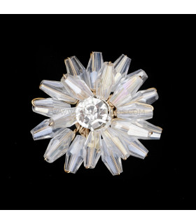 Aplicación Flor 3 Cm Diámetro "brenes" Transparente - accesorios