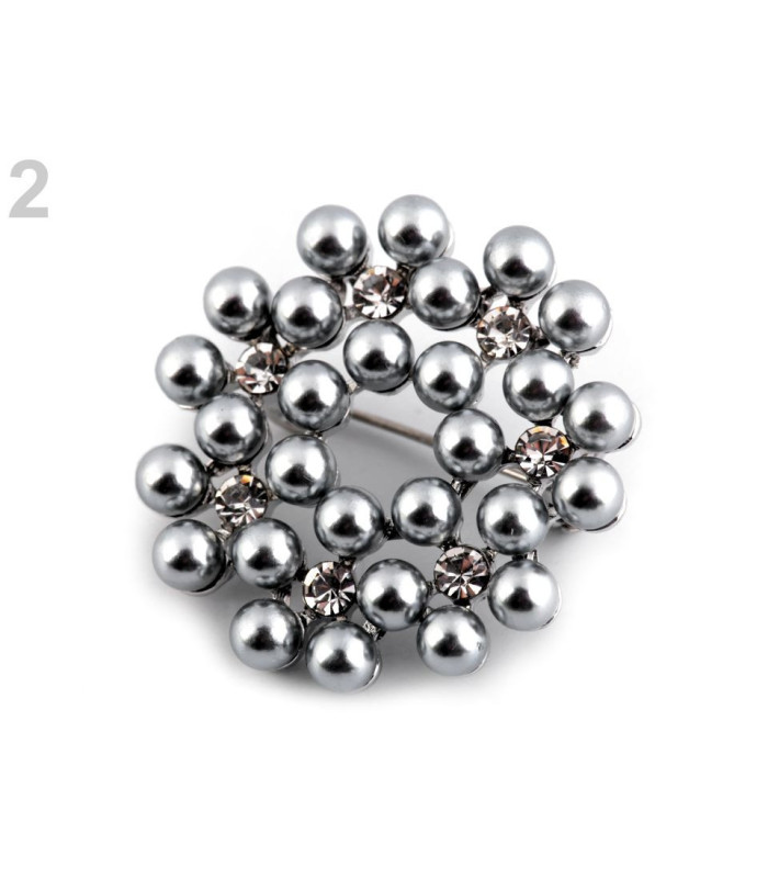 BROCHE DECORATIVO COM STRASS "BERRIEN"