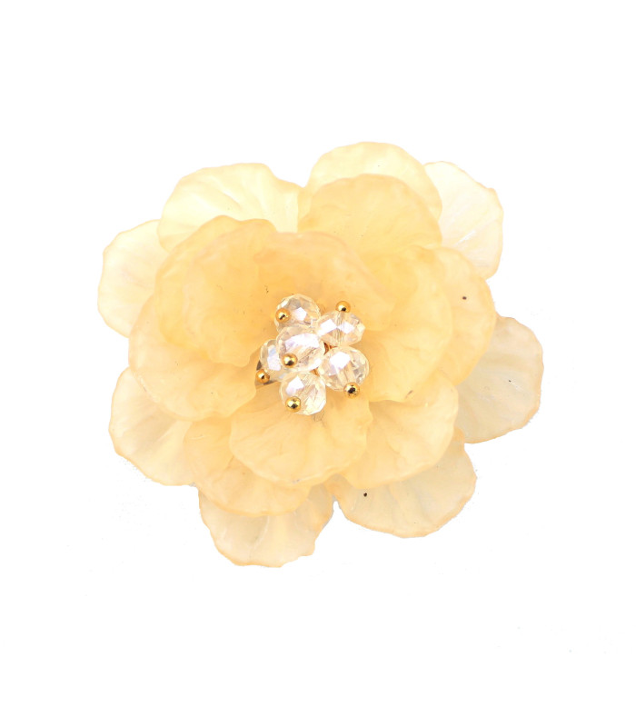 FLOR CON ABALORIOS "CORINTO"