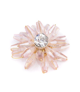 Flor De Aplicação "brenes" De 3 Cm De Diâmetro De Rosa