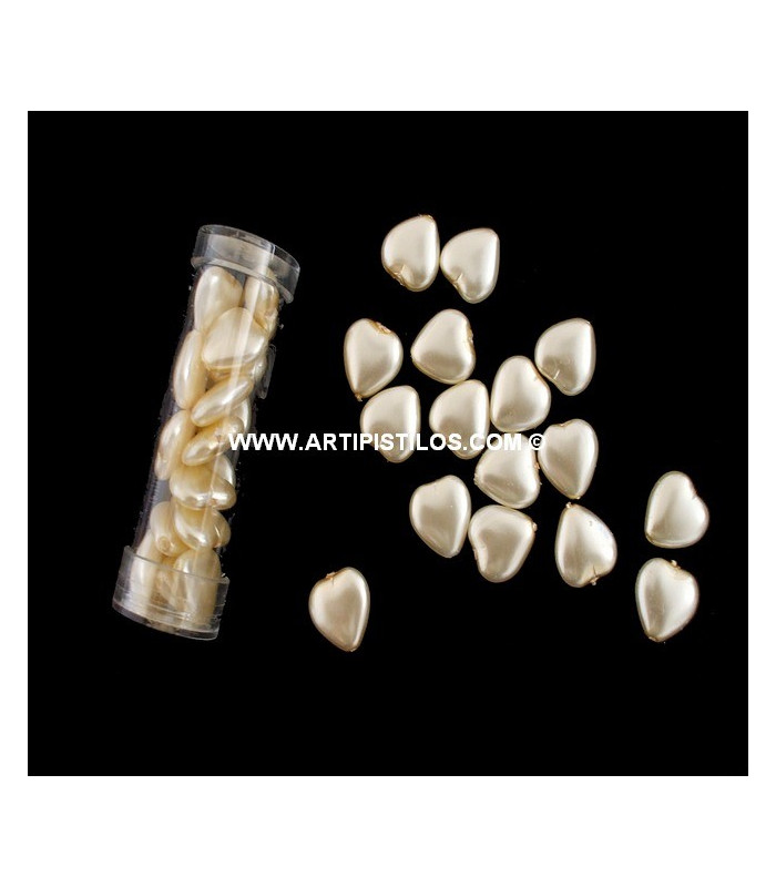 ROCALLA CRISTAL NACARADA 10 MM. FORMA DE CORAZÓN