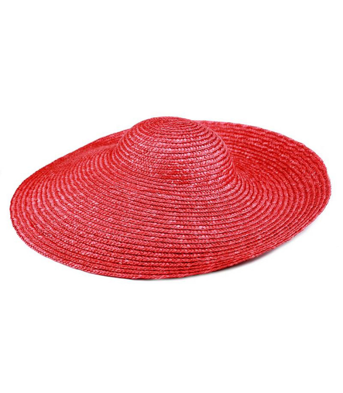 NATURAL STRAW HAT "KASSABIAN" 45 CM DIAMETER