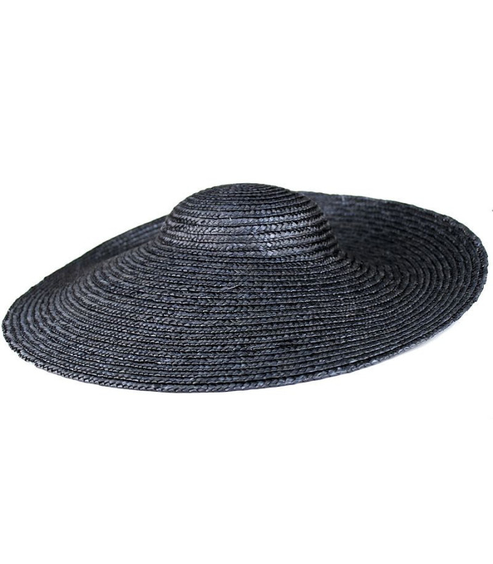 NATURAL STRAW HAT "KASSABIAN" 45 CM DIAMETER