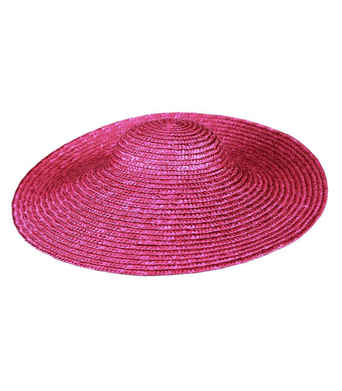 NATURAL STRAW HAT "KASSABIAN" 45 CM DIAMETER