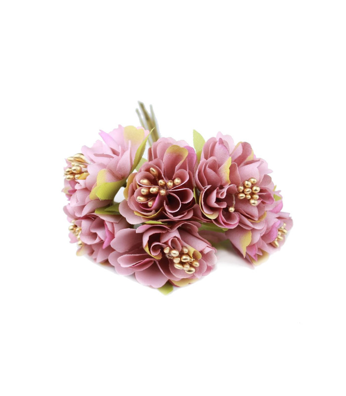 STRAUß AUS 6 MINIBLUMEN AUS STOFF