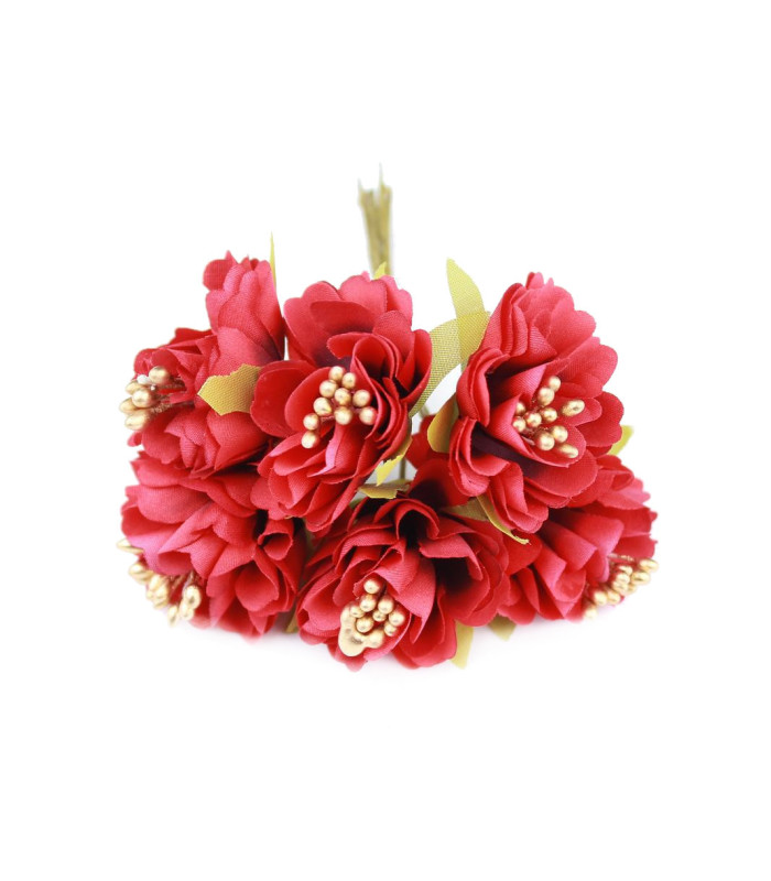 BOUQUET 6 FABRIC FLOWERS