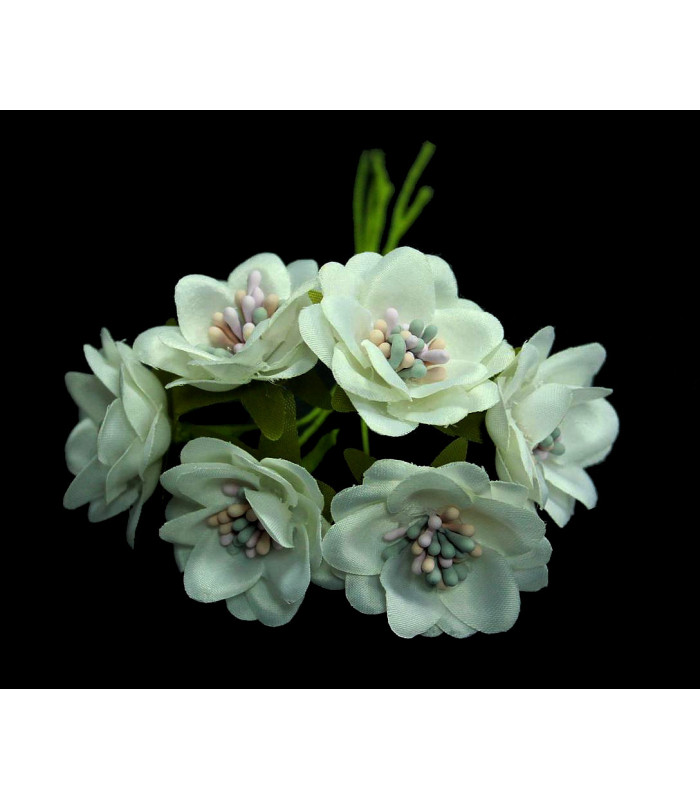 STRAUß MIT 6 MINIBLUMEN AUS STOFF