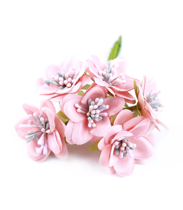 STRAUß MIT 6 MINIBLUMEN AUS STOFF