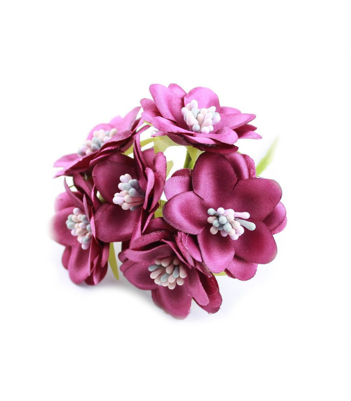 STRAUß MIT 6 MINIBLUMEN AUS STOFF