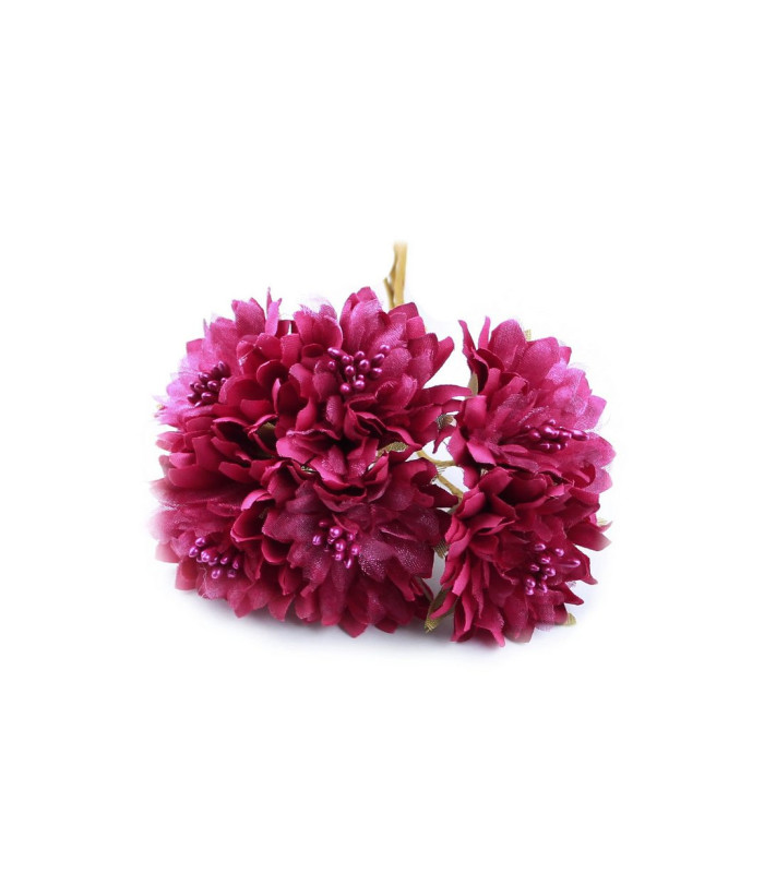 BOUQUET 6 FABRIC FLOWERS