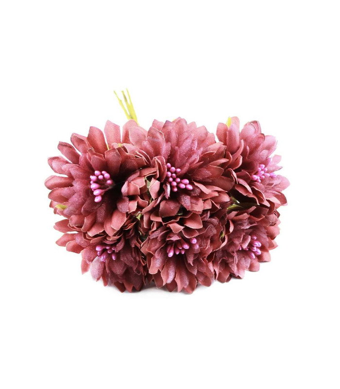 BOUQUET 6 FABRIC FLOWERS