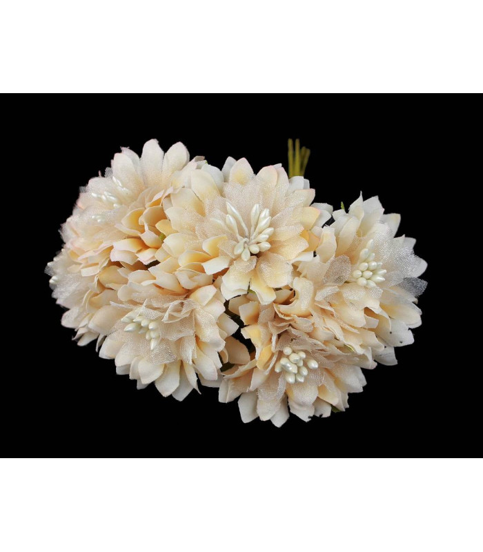 BOUQUET 6 FABRIC FLOWERS