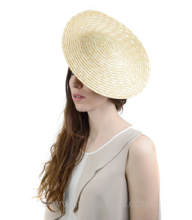 NATURAL STRAW FASCINATOR BASE