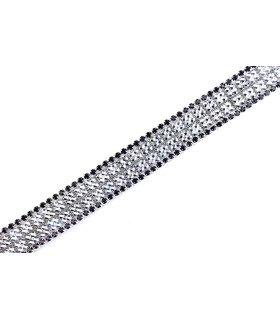 CINTA GALON STRASS TERMOADHESIVO 1 MT X 12 MM.