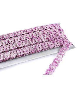 Cinta Galón Decorativa Ondulada 1 Mt. X 18 Mm. Rosa - tocados