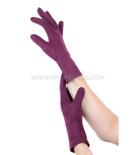 Guantes De Antelina 22 Cm Buganvilla - elásticos