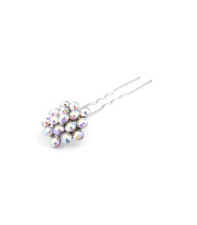Horquilla Con Strass "farah" Plata - adornos pelo
