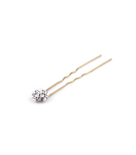 Horquilla Con Strass "lina" Bronce - adornos pelo