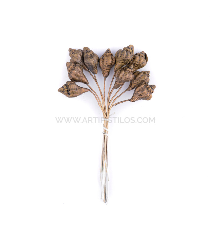 COLD PORCELAIN FLOWER SNAIL 1,5 x 1 cm