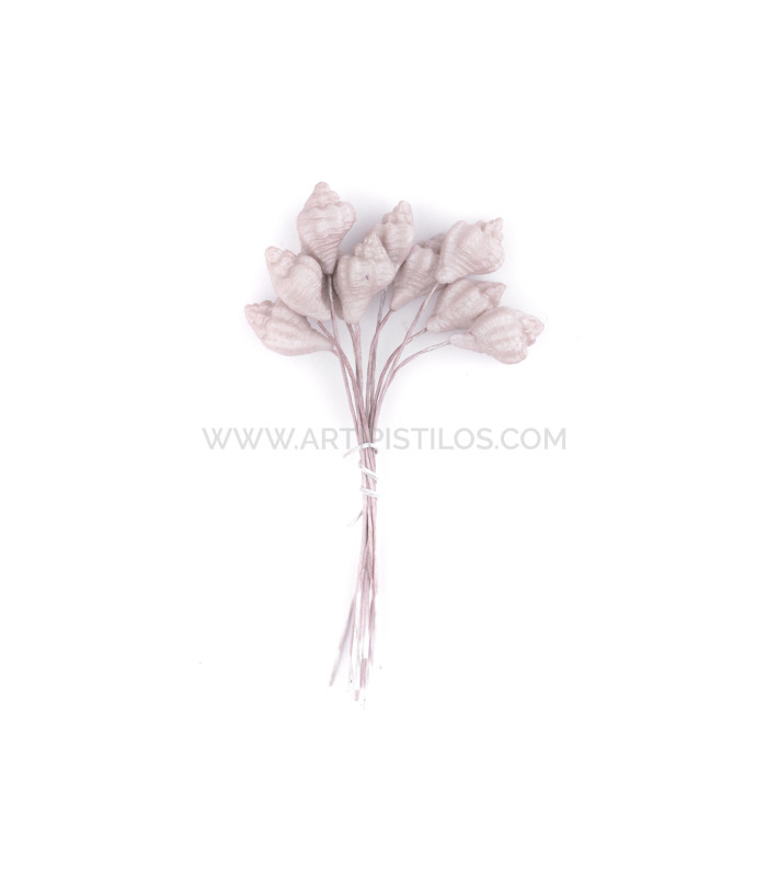 COLD PORCELAIN FLOWER SNAIL 1,5 x 1 cm