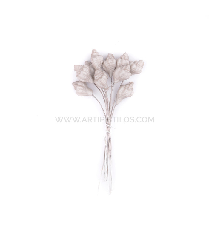 COLD PORCELAIN FLOWER SNAIL 1,5 x 1 cm