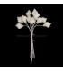 COLD PORCELAIN FLOWER SNAIL 1,5 x 1 cm