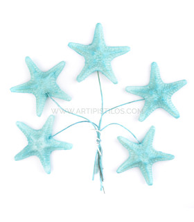 Estrella De Mar De Porcelana Fría 3,5 Cm Azul - tocados para