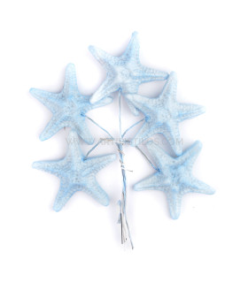 Estrella De Mar De Porcelana Fría 3,5 Cm Azul Pastel - tocados para