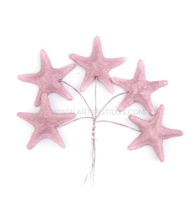 Estrella De Mar De Porcelana Fría 3,5 Cm Rosa Viejo - tocados para