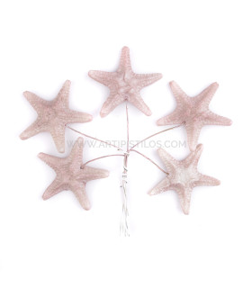Estrella De Mar De Porcelana Fría 3,5 Cm Rosa Palo - tocados para