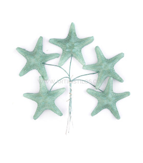 Estrella De Mar De Porcelana Fría 3,5 Cm Verde Agua - tocados para