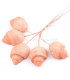 FLOR DE PORCELANA FRIA CARACOL LISO 2 X 1,5CM