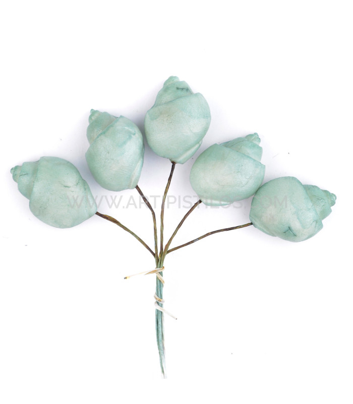 COLD PORCELAIN FLOWER SMOOTH SNAIL 2 X 1,5CM
