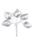 COLD PORCELAIN FLOWER SMOOTH SNAIL 2 X 1,5CM