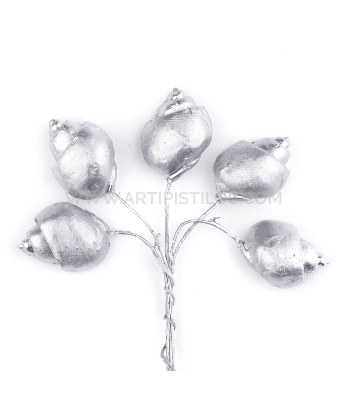 COLD PORCELAIN FLOWER SMOOTH SNAIL 2 X 1,5CM