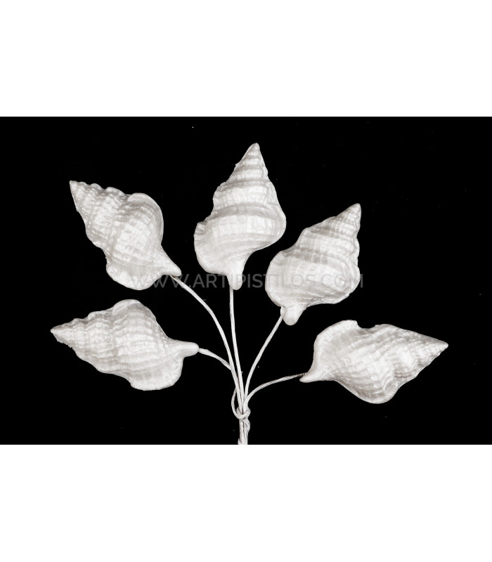 COLD PORCELAIN FLOWER SNAIL 2,9 X 1,8 CM