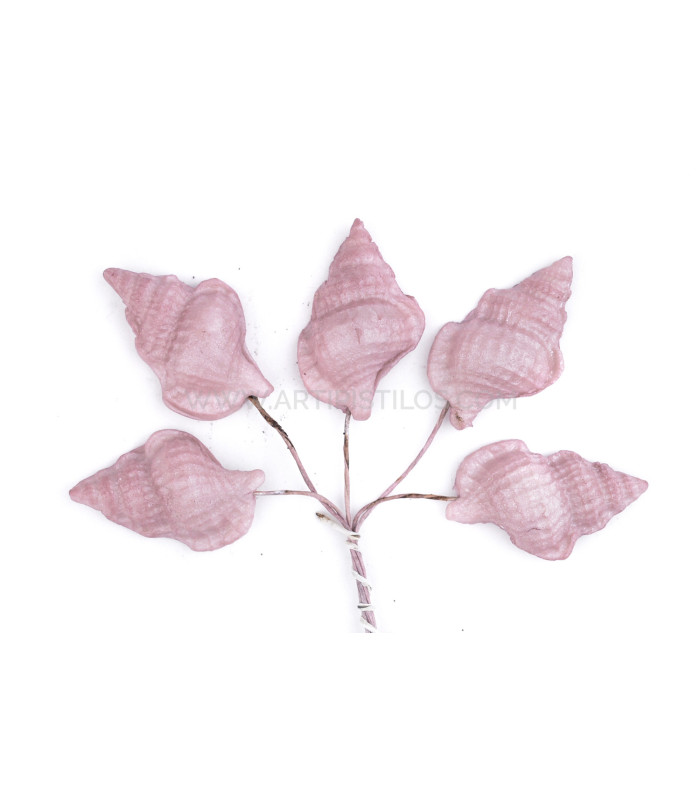 FLOR DE PORCELANA FRÍA CARACOLA 2,9 X 1,8 CM