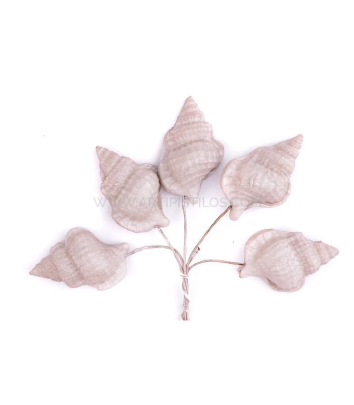 COLD PORCELAIN FLOWER SNAIL 2,9 X 1,8 CM
