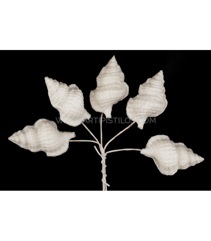 COLD PORCELAIN FLOWER SNAIL 2,9 X 1,8 CM