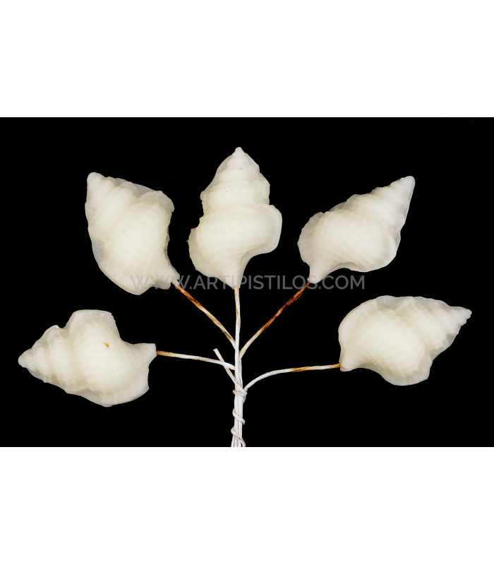 COLD PORCELAIN FLOWER SNAIL 2,9 X 1,8 CM