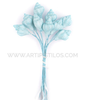 COLD PORCELAIN FLOWER SNAIL 1,5 x 1 cm