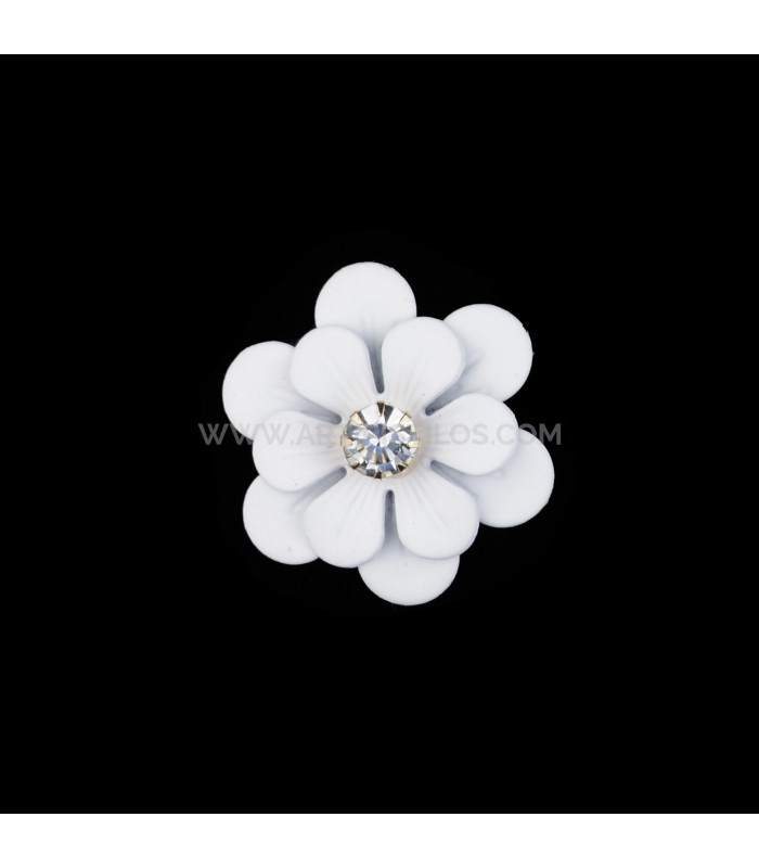 APLICACIÓN FLOR METÁLICA CON STRASS "URAVAN"