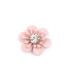 METALLIC FLOWER APPLICATION WITH STRASS "WALDEN"