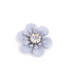 METALLIC FLOWER APPLICATION WITH STRASS "WALDEN"