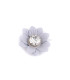 METALLIC FLOWER APPLICATION WITH STRASS "RACHEL"