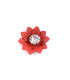 METALLIC FLOWER APPLICATION WITH STRASS "RACHEL"