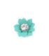 METALLIC FLOWER APPLICATION WITH STRASS "RACHEL"
